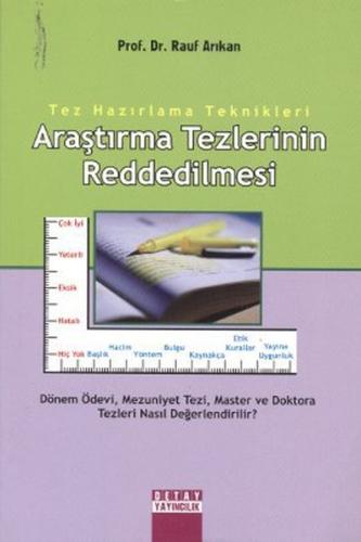 Araştırma Tezlerinin Reddedilmesi | Kitap Ambarı
