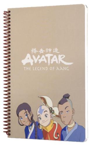 Avatar Katara Sokka Aang Spiralli Defter Krem | Kitap Ambarı