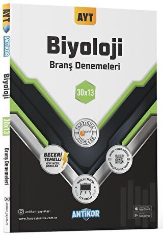 AYT Biyoloji 30x13 Branş Denemeleri