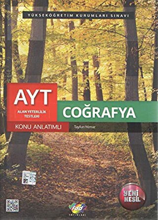 AYT Coğrafya Alan Konu Anlatımlı