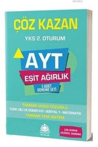 Çöz Kazan AYT Eşit Ağırlık 5 li Deneme Sınavı (Yeni) | Kitap Ambarı