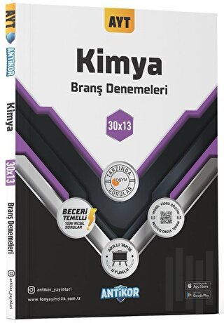 AYT Kimya 30x13 Branş Denemeleri | Kitap Ambarı