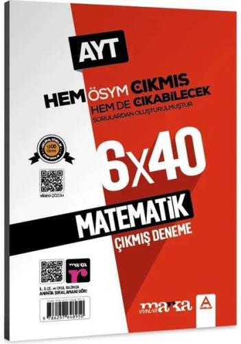 AYT MatemaWk 6x40 Çıkmış ve Çıkabilecek Sorular Deneme