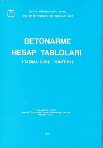 Betonarme Hesap Tabloları | Kitap Ambarı