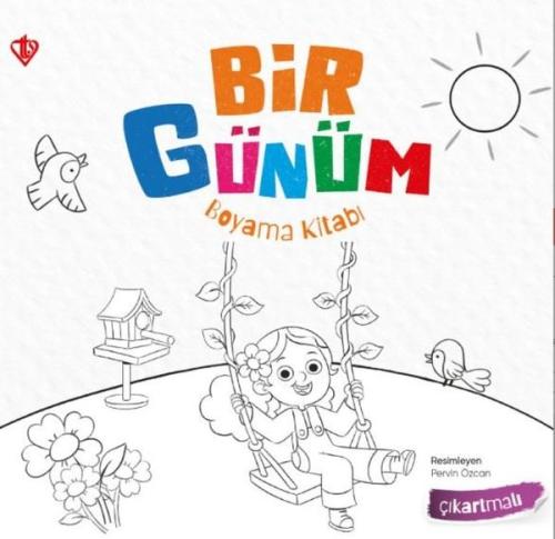 Bir Günüm Boyama Kitabı - Çıkartmalı | Kitap Ambarı
