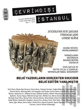Çevrimdışı İstanbul Üç Aylık Edebiyat Dergisi Sayı: 9 Ocak-Şubat-Mart 2018