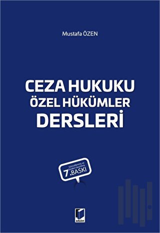 Ceza Hukuku Özel Hükümler Dersleri