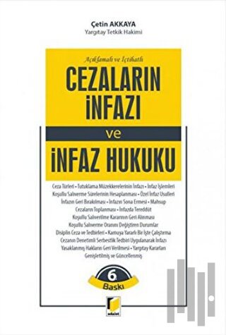 Cezaların İnfazı ve İnfaz Hukuku (Ciltli)