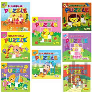Çıkartmalı Puzzle - 8 Çeşit
