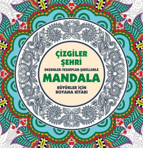 Çizgiler Şehri - Mandala (Büyükler İçin Boyama) | Kitap Ambarı
