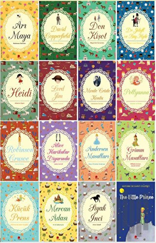 Çocuk Klasikleri 16 Kitap Set (8 Yaş Ve Üzeri)