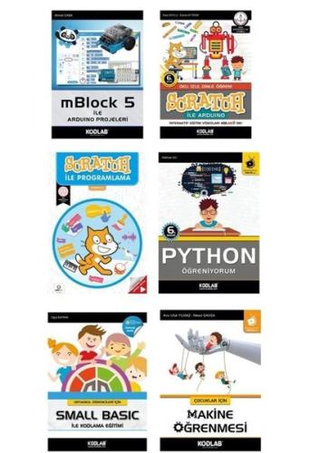 Çocuklar için Robotik Kodlama Eğitim Seti - 6 Kitap Takım | Kitap Amba