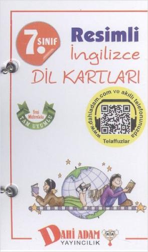 Dahi Adam 7. Sınıf Resimli İngilizce Dil Kartları | Kitap Ambarı