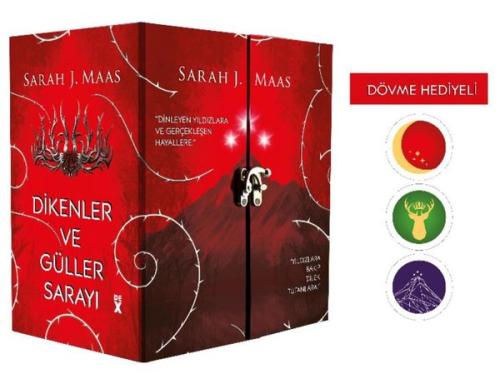 Dikenler Ve Güller Sarayı Kutulu Set (5 Kitap + Dövme Hediyeli)