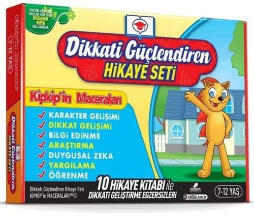 Dikkati Güçlendiren Hikaye Seti - Kip Kip'in Maceraları Kutulu Set 7-12 Yaş - 10 Kitap Takım