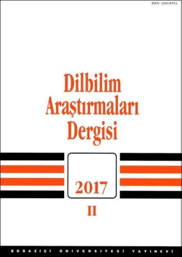 Dilbilim Araştırmaları Dergisi 2017-2 | Kitap Ambarı