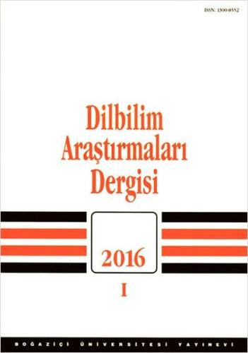 Dilbilim Araştırmaları Dilbilgisi 2016-1 | Kitap Ambarı