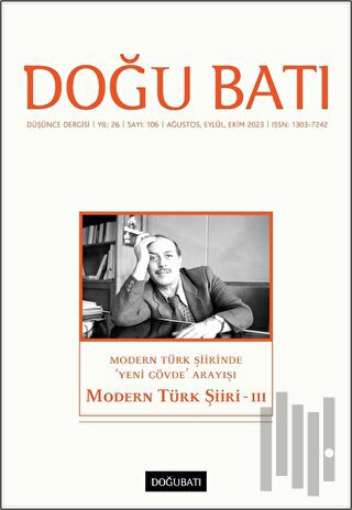 Doğu Batı Düşünce Dergisi Yıl: 26 Sayı: 106 - Modern Türk Şiiri 3