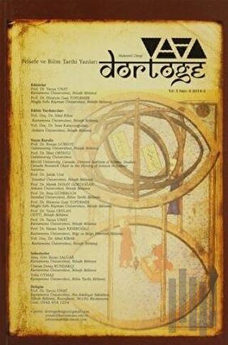 Dörtöğe Felsefe ve Bilim Tarihi Yazıları Hakemli Dergi Yıl: 3 Sayı: 6