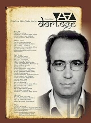 Dörtöğe Felsefe ve Bilim Tarihi Yazıları Hakemli Dergi Yıl: 8 Sayı: 15