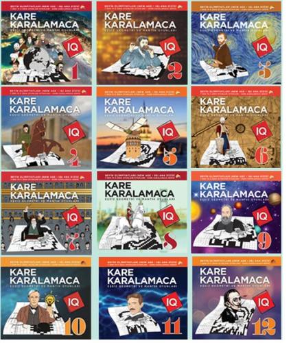 Dünya Beyin Olimpiyatları Kare Karalamaca Serisi (12 Kitap Takım)