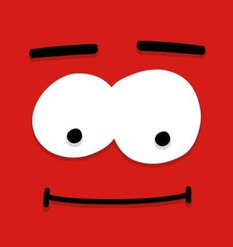 Düşünceli Kırmızı Kare | Kitap Ambarı