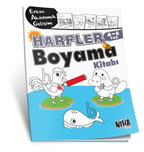 EAG Harfler Boyama Kitabı 4-6 Yaş | Kitap Ambarı
