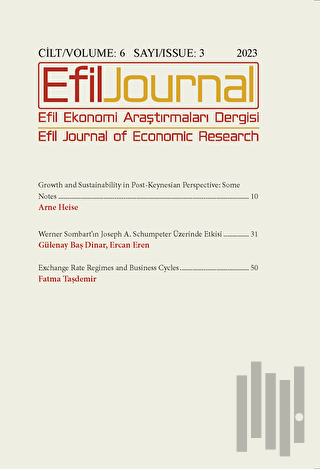 Efil Ekonomi Araştırmaları Dergisi; Cilt: 6 Sayı: 3