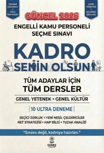 Engelli Kamu Personeli Seçme Sınavı Güncel 2026 Deneme - Tüm Adaylar İçin Tüm Dersler Genel Yetenek