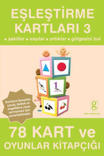 Eşleştirme Kartları -3 Şekiller - Sayılar - Zıtlıklar - Gölgesini Bul 