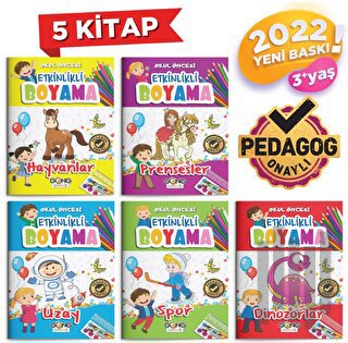Etkinlikli Boyama Poşetli 5 Kitap