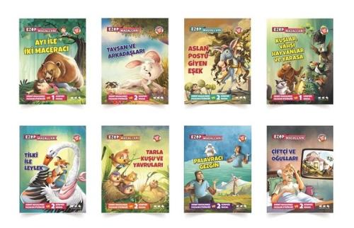Ezop Masalları - 8 Kitap Takım | Kitap Ambarı