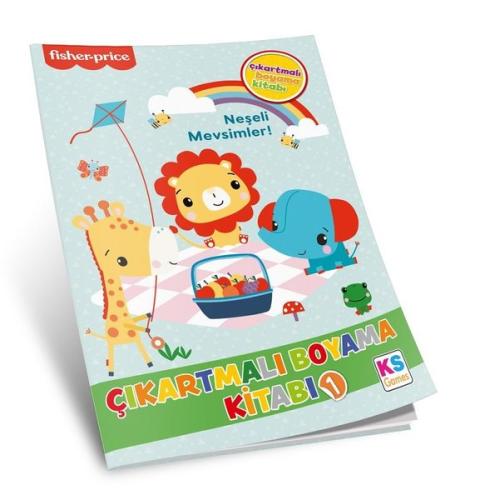 Fisher Price Coloring Sticker Book 1 Neşeli Mevsimler | Kitap Ambarı