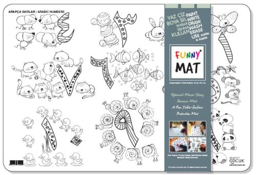 Funny Mat - Sayılar - Arapça 33,5x48cm