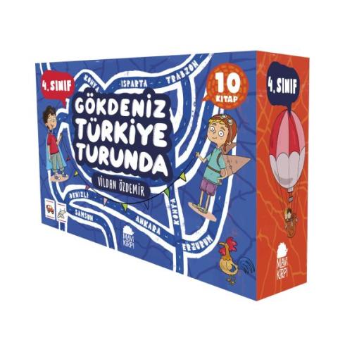 Gökdeniz Türkiye Turunda 4. Sınıf Seti (10 Kitap) | Kitap Ambarı