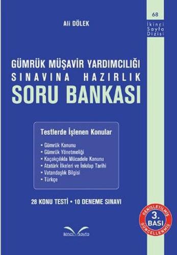Gümrük Müşavir Yardımcılığı Sınavına Hazırlık Soru Bankası