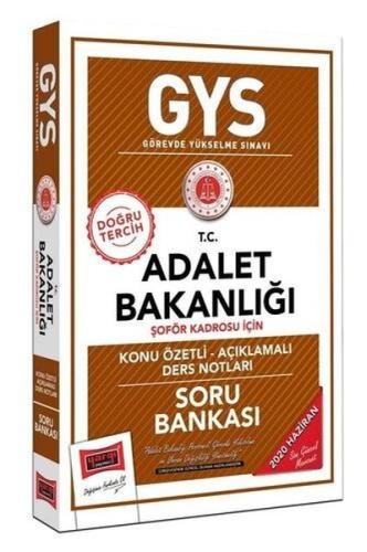 GYS T.C. Adalet Bakanlığı Şoför Kadrosu İçin Konu Özetli Soru Bankası