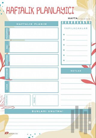 Haftalık Planlayıcı Çek Kopar