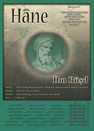 Hane Dergisi Yıl:2 - Sayı:7 - İbn Rüşd Sayısı