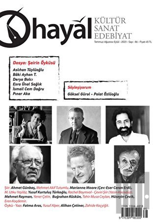 Hayal Kültür Sanat Edebiyat Dergisi Sayı : 86