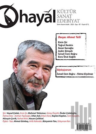 Hayal Kültür Sanat Edebiyat Dergisi Sayı : 87