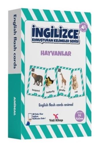 Hayvanlar - İngilizce Konuşturan Kelime Kartları