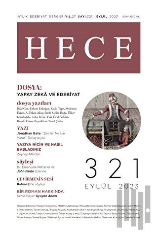 Hece Dergisi - Sayı: 321 Eylül 2023
