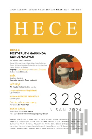 Hece Dergisi - Sayı: 328 Nisan 2024