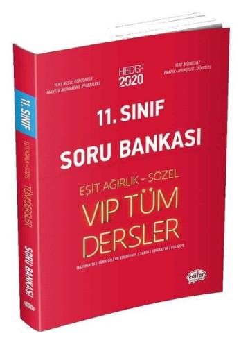 Hedef 2020 11.Sınıf VİP Tüm Dersler Eşit Ağırlık-Sözel Soru Bankası