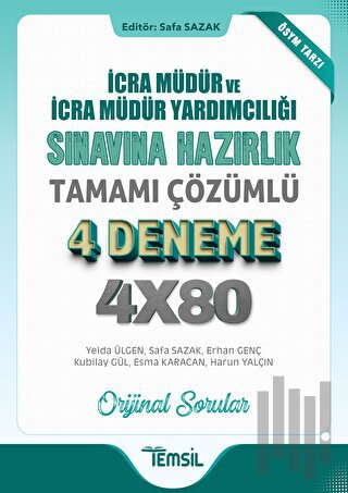 İcra Müdür Ve İcra Müdür Yardımcılığı Sınavına Hazırlık Tamamı Çözümlü 4 Deneme