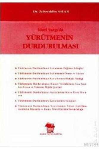 İdari Yargıda Yürütmenin Durdurulma