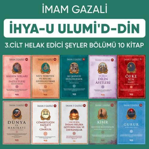 İhya-u Ulumiddin 3. Cilt Helak Edici Şeyler Serisi Seti - 10 Kitap Tak
