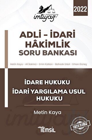 İmtiyaz Adli - İdari Hakimlik Soru Bankası