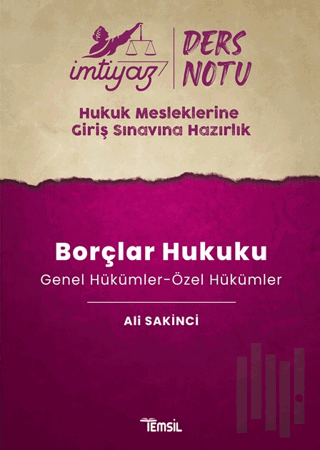 İmtiyaz HMGS Ders Notları Borçlar Hukuku (Genel Hükümler-Özel Hükümler)